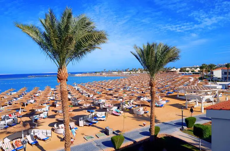 Strand van Dana Resort in Hurghada
