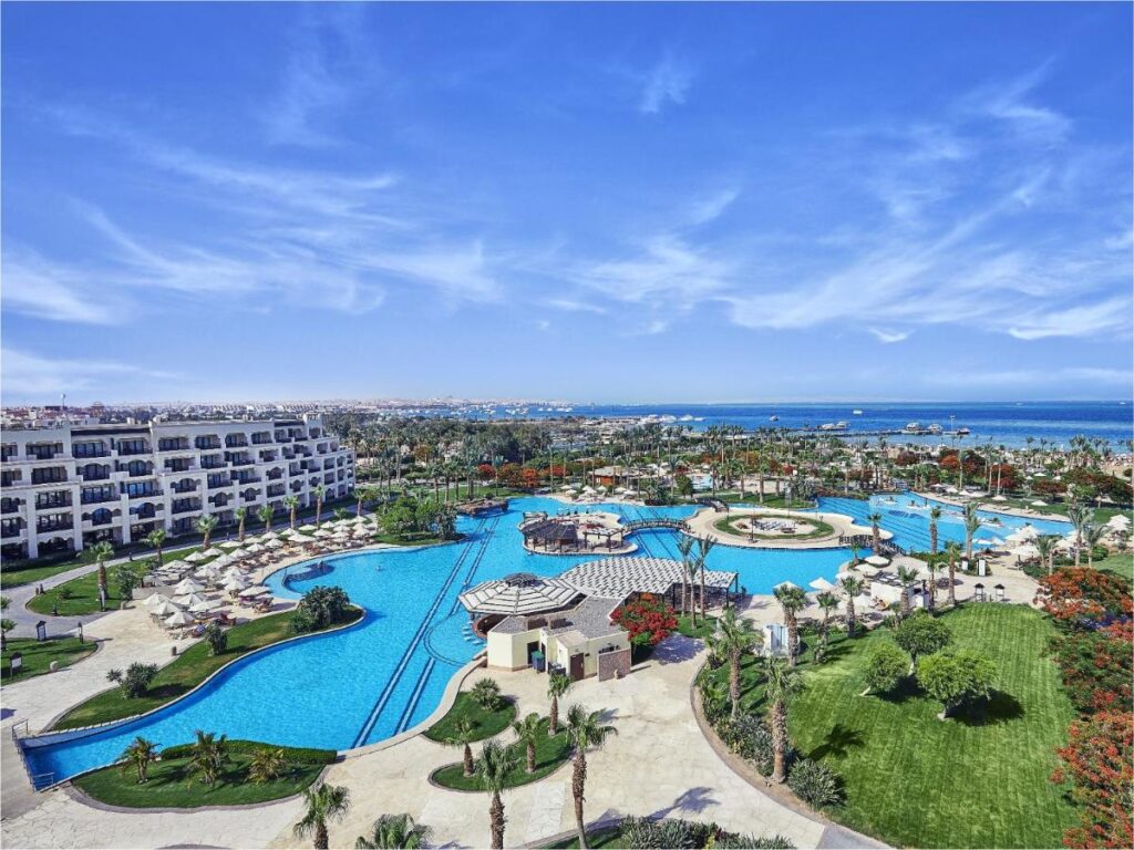 Steigeberger ALDAU beach Hurghada uitzicht