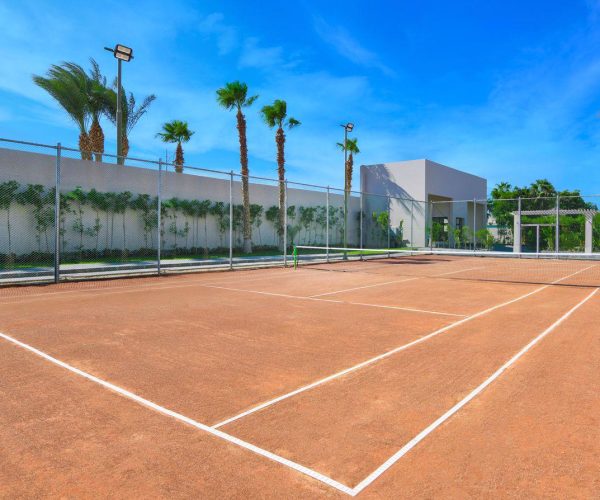 jaz casa del mar beach in hurghada de tennisbaan die ze hebben waar je lekker kan tennissen